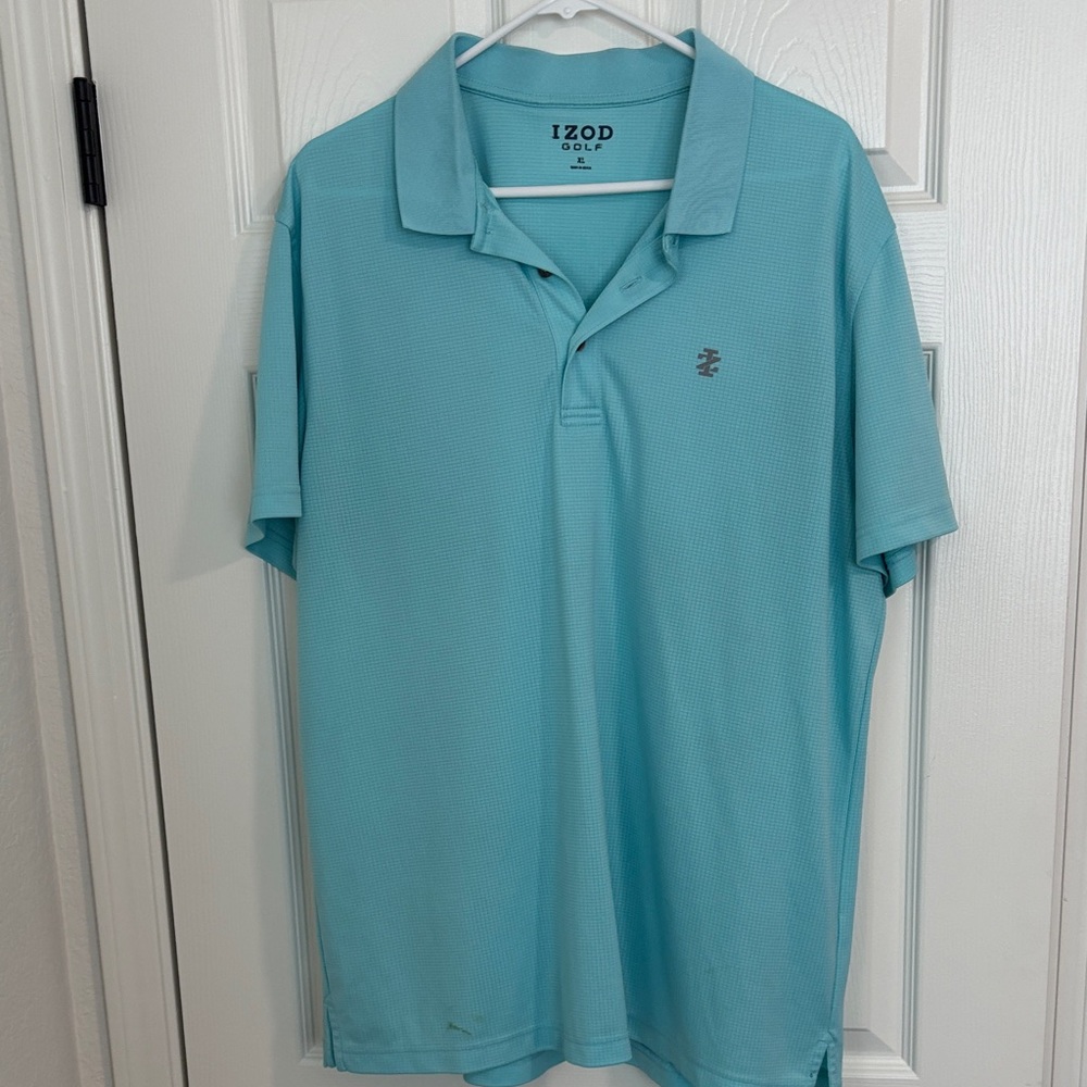 IZOD Men's Aqua Polo Shirt